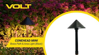 VOLT® Mini Conehead Brass Path & Area Light (Black) | What's In The Box?