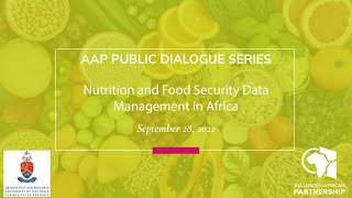 Nutrition and Food Security Data Management in Africa