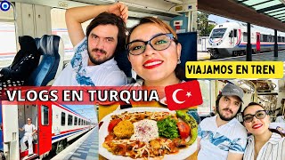 VIAJANDO POR PRIMERA VEZ EN TREN🚂 EN TURQUÍA🇹🇷#mexicana#mexicanaenturquia #turquia#vlogs#turkey