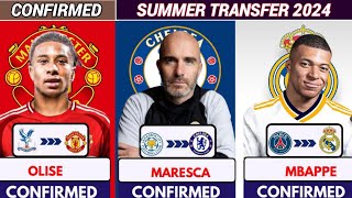 🚨ALL NEW CONFIRMED TRANSFER SUMMER 2024, mbappe to madrid ✅️, Olise to United✅️ maresca to Chelsea✅️