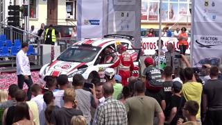 05.07.2015 Wpadka Krzysztofa Oleksowicza - zjazd z rampy Rally Poland Rajd Polski