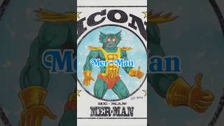 ⭐️ Icon ⭐️ Mer-Man from Masters of the Universe. #shorts #art #heman