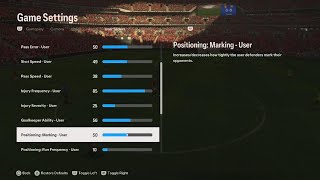 FC 24 realistic Sliders Career Mode