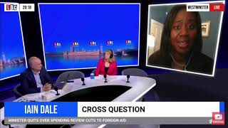 Miatta Fahnbulleh on foreign aid cut, Iain Dale Cross Question