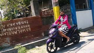 Babette driving Motorbike in Gulod Naic Cavite March 13 2018