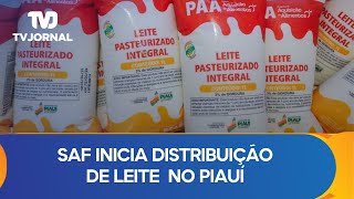 SAF inicia distribuição de leite para famílias em situação de vulnerabilidade