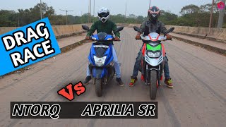 Drag Race NTorq 125 Vs Aprilia SR | Z Techknow | Hindi