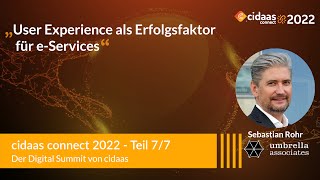 „User Experience als Erfolgsfaktor für e-Services" - Sebastian Rohr, umbrella.associates - 7/7💡