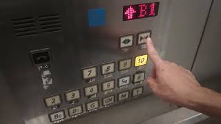 2 Hitachi service elevators at The Emquartier Bangkok Thailand (B2-10)