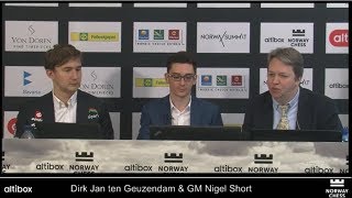 ANALYSIS WITH GMs FABIANO CARUANA AND SERGEY KARJAKIN - NORWAY CHESS 2017 ROUND 5