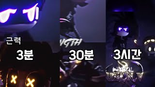 편집 3분,30분,3시간 비교