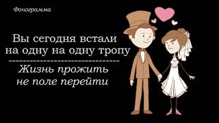 Вы сегодня встали на одну тропу / Жизнь прожить не поле перейти / фонограмма/ минус