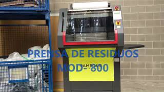 Prensa de residuos Mod 800