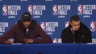 Stephen Curry and Kevin Durant Postgame Interview After Game 6 - 2018 NBA PLAYOFFS