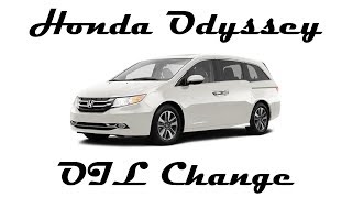 Honda Odyssey Oil Change DIY