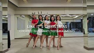 LIKE IT'S CHRISTMAS - Line Dance - Demo