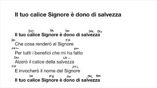 Il tuo calice Signore è dono di salvezza salmo Giovedì Santo