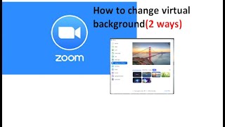 How to change zoom virtual background video 23