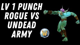 Lv 1 Rogue vs Undead Army - WoW Classic