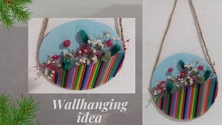 Flower wall hanging:very easy and beautiful Cardboard wall hanging