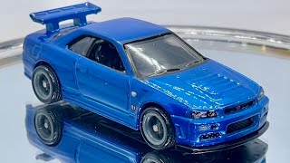 John316diecast Hot Wheels Retro, Fast and Furious, NISSAN SKYLINE GT-R (R34), 2016