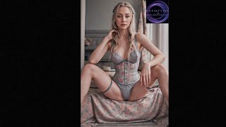 4K LookBook. Colorful Corsets & Panties: Supermodel Corina Captivated Within. AI ART #170