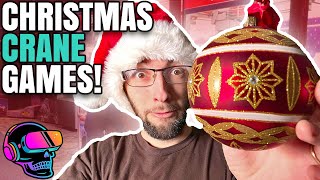 Christmas Theme Crane Games & A Giant Claw First!