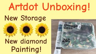 Diamond Painting Unboxing Artdot - storage case & Diamond Painting! ⭐️ Free Kit Info in description!