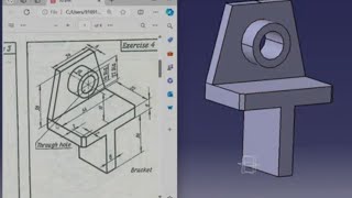 Catia V5 Tutorial: Beginner Drawing Exercise 4