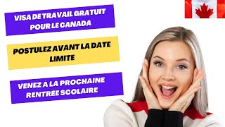 🔔 ALERTE !!! RECRUTEMENT URGENT DES ENSEIGNANTS AU CANADA