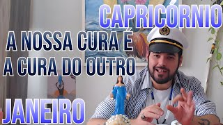 ♑ Tarot Capricórnio . Janeiro 2024 . A NOSSA CURA É A CURA DO OUTRO ❤️‍🩹 ENERGIAS PROFUNDAS 🕳