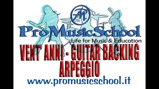 VENT' ANNI -  GUITAR BACKING TRACK (ARPEGGIO)