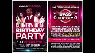 COUNTRY JUDAH B DAY BASH - V. ROCKET, BASS ODYSSEY, LUV INJECTION - IKON CENTRE, WOLVERHAMPTON, UK