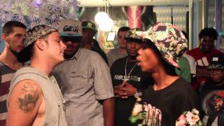 16 year old rapper Quez D vs Milk - Rap Battle - AHAT Vegas