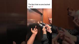 Elevator middle finger challenge gone wrong #funnyinstagramvideos