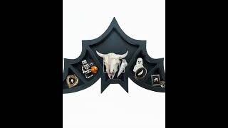 Bat Crystal Shelf Crystal Holder Display Wall Wood Shelf Goth Witchy Decor Gifts