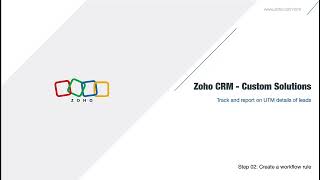 Track and report on UTM details of leads | Zoho CRM Solutions