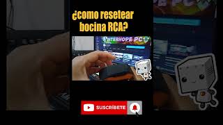 bocina  Bluetooth RCA reseteando #short