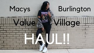 Haul No. 6: Value Village, Burlington, Macys Haul|E D I T H