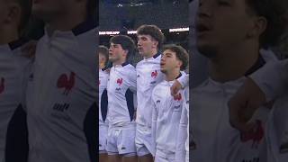 FRANCE vs ANGLETERRE U20  Finale Coupe du Monde au Cap le 19/07/2024  " La Marseillaise " #rugby