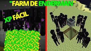 A FARM de ENDERMAN MAIS SIMPLES DO MINECRAFT 1.19+(JAVA-BEDROCK E PE)