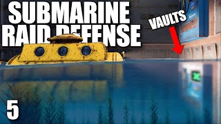 DEFENDING MY UNDERWATER SOLO BASE AGAINST A SUBMARINE RAID | Solo Rust