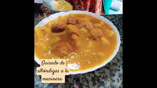 #recetasfacilesenolladecoccionlenta guisado de albóndigas a la marinera en cocina facil con marim