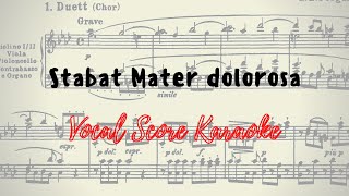 Stabat Mater dolorosa Vocal Score / Karaoke G.B. Pergolesi