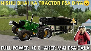 farming simulator 22 Indian mod challenge Hindi Nishu Bhai ka tractor FSA diya aj