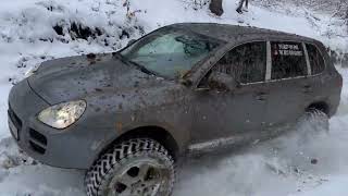 Porsche Cayenne 4.5S on 35s Hard Off Road in Snow and Mud The Very Best