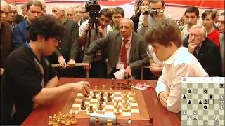 ROOK VS 2 PIECES!!! Magnus Carlsen Vs Hikaru Nakamura - Blitz Chess 2010