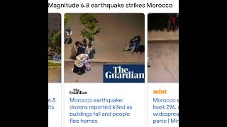 Earthquake in morocco | Today morocco earth quake