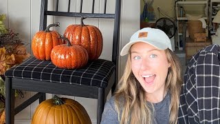 Trying Upholstery | Fall Furniture Thrift Flip