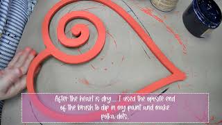 Open Heart with Swirl Valentine Painting Tutorial